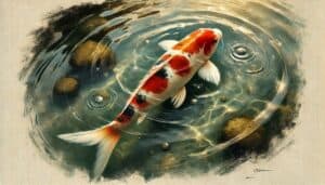 Koi (Cyprinus rubrofuscus var. koi or nishikigoi)