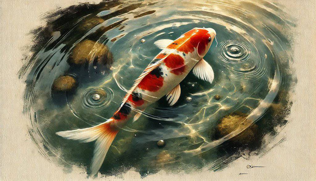 Koi (Cyprinus rubrofuscus var. koi or nishikigoi)